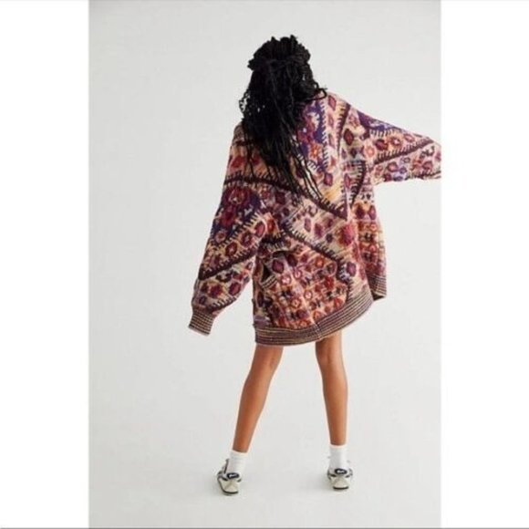 Free People Home On The Range Cardi Sweater Cardigan Oversized Size S NWT $398 - Picture 3 of 10
